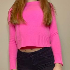2 for $5✨Pink cropped sweater